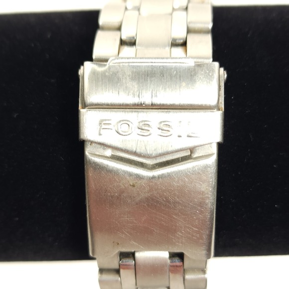 Fossil Blue Stainless Steel Diver Watch AM-3279 100 Meters/300 Ft New Battery - Picture 9 of 16